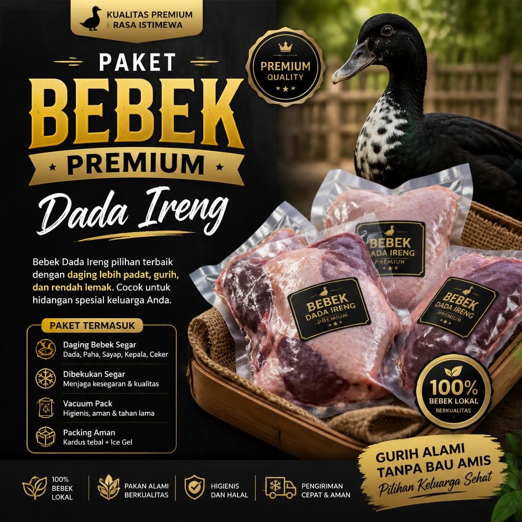 Paket Bebek Premium Dada Ireng